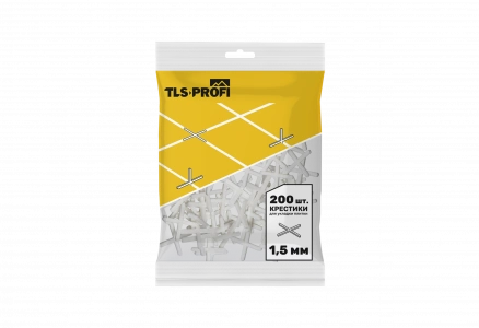 Купить ТЛС-ПРОФИ Крестики для плитки 1,5 мм 200 шт оптом в Москве от производителя