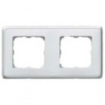 Купить 773652 Рамка 2 поста Cariva белый оптом в Москве от производителя