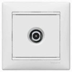 Купить 774433 Розетка TV-FM кон. в рамку (белый) Valena оптом в Москве от производителя