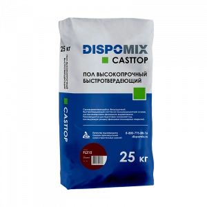 Купить Пол высокопрочный быстротвердеющий DISPOMIX Casttop FL215 бордовый, 25 кг оптом в Москве от производителя