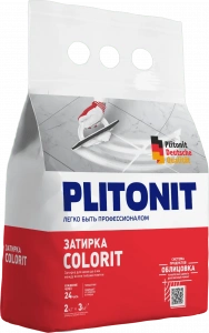 Купить PLITONIT Colorit Затирка между всеми типами плитки (1,5-6 мм) светло-голубая 2 кг (336шт/подд.) оптом в Москве от производителя