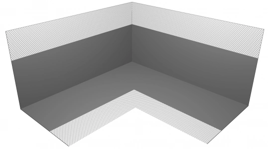 Купить PLITONIT ГидроЛента угол внутренний  90° ширина 120мм. оптом в Москве от производителя