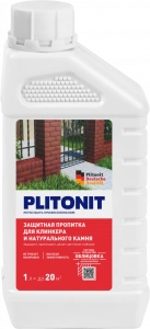 Купить PLITONIT Защитная пропитка для клинкера и натурального камня 1л (528шт/подд.) оптом в Москве от производителя