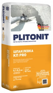 Купить PLITONIT КПpro Финишная шпаклевка на полимерной основе для стен и потолков  20 кг  (48шт/подд.) оптом в Москве от производителя