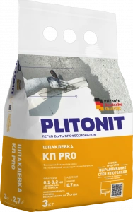 Купить PLITONIT КПpro Финишная шпаклевка на полимерной основе для стен и потолков 3 кг  (224шт/подд.) оптом в Москве от производителя