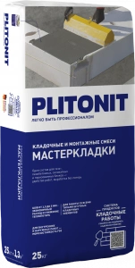 Купить PLITONIT Мастер Кладки многофункц. кладочный раствор 25 кг  (48шт/подд.) оптом в Москве от производителя
