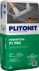 Купить PLITONIT Р1 pro Ровнитель высокопрочный для грубого выравнивания 25 кг  (48шт/подд.) оптом в Москве от производителя