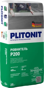 Купить PLITONIT Р200 Ровнитель износостойкий, высокопрочный для для грубого выравнивания 25 кг  (48шт/подд.) оптом в Москве от производителя