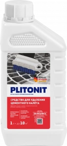 Купить PLITONIT Средство для удаления цементного налета 1 л (528шт/подд.) оптом в Москве от производителя