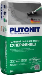 Купить PLITONIT СуперФиниш Ровнитель быстротвердеющий самовыравнивающийся суперфинишный 20 кг  (48шт/подд.) оптом в Москве от производителя