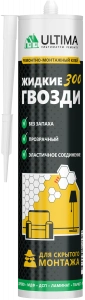 Купить ULTIMA 300, клей для скрытого монтажа (акрил), прозрачный, картридж 300 г (1 кор.-12шт.) оптом в Москве от производителя