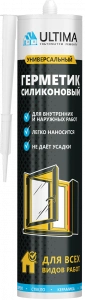Купить Ultima U герметик силиконовый универсальный белый,280мл оптом в Москве от производителя