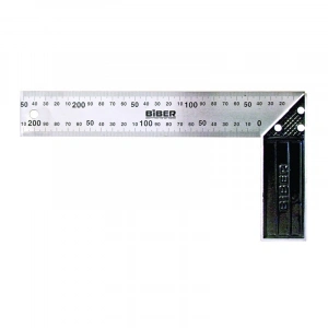 Купить Угольник столярный БИБЕР 40640 ПРОФИ 400мм нержавеющая сталь, гравировка оптом в Москве от производителя