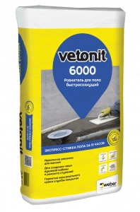 Купить Супербыстротвердеющий ровнитель для пола ВЕТОНИТ 6000, 25 кг оптом в Москве от производителя