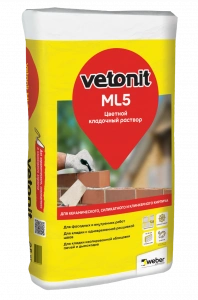 Купить Раствор цветной кладочный ВЕТОНИТ ML5 св.-серый 156, 25 кг оптом в Москве от производителя