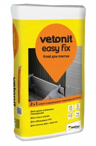 Купить Клей плиточный ВЕТОНИТ Изи Фикс, 25 кг оптом в Москве от производителя