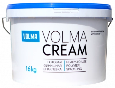 Купить Готовая полимерная финишная шпаклевка Волма Volma Cream  16кг оптом в Москве от производителя