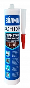 Купить ВОЛМА Контур Герметик силиконовый универсальный  290мл венге оптом в Москве от производителя