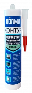 Купить ВОЛМА Контур Герметик силиконовый универсальный  290мл мятный оптом в Москве от производителя