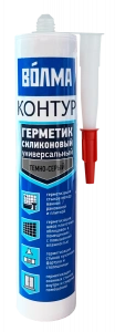 Купить ВОЛМА Контур Герметик силиконовый универсальный  290мл темно-серый оптом в Москве от производителя