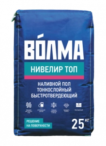 Купить Наливной пол тонкослойный Волма Нивелир Топ  быстротвердеющий 25 кг оптом в Москве от производителя