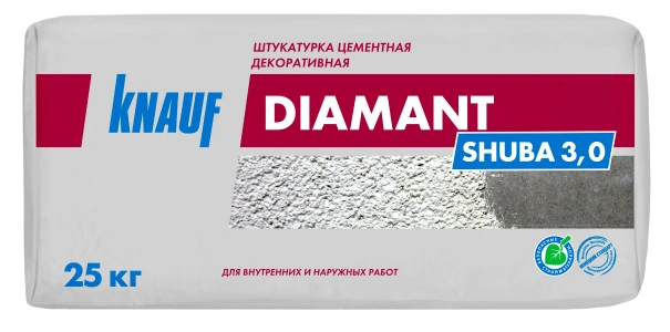 Купить Штукатурка декоративная  КНАУФ-Диамант «шуба 3,0»  (25 кг) оптом в Москве от производителя