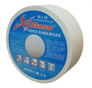 Купить Лента бумажная углоформирующая X-Glass 50ммх153м оптом в Москве от производителя