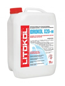 Купить Литокол IDROKOL X20-м Добавка латексная для увеличения адгезии цементных растворов 10кг оптом в Москве от производителя
