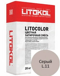 Купить Литокол Litocolor затирка 1-5 L.11 Серый 20кг оптом в Москве от производителя