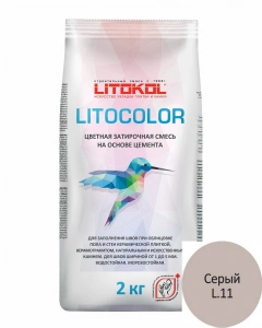 Купить Литокол Litocolor затирка 1-5 L.11 Серый 2кг оптом в Москве от производителя