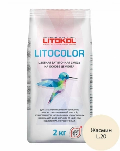 Купить Литокол Litocolor затирка 1-5 L.20 Жасмин 2кг оптом в Москве от производителя