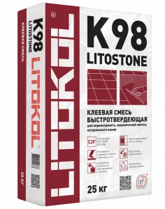 Купить Клей для плитки Litokol Litostone K98 Серый быстротвердеющий 25 кг оптом в Москве от производителя