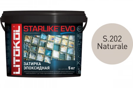 Купить Литокол Starlike Evo Эпоксидная затирка S.202 NATURALE (натура) 5кг оптом в Москве от производителя