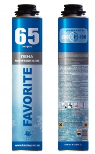 Купить Монтажная пена FAVORITE PREMIUM 65 WINTER (t -18/+30C) оптом в Москве от производителя