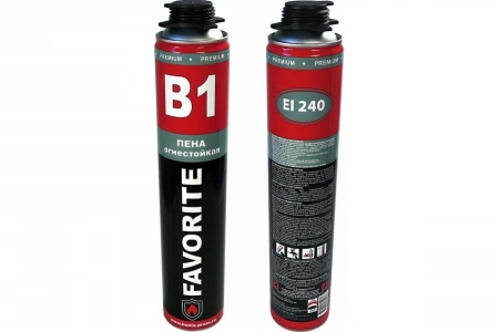 Купить Монтажная пена FAVORITE профессиональная ОГНЕСТОЙКАЯ 870 мл, 100872 оптом в Москве от производителя