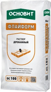 Купить Дренажный раствор ОСНОВИТ ФЛАЙФОРМ DC100, 25 кг оптом в Москве от производителя