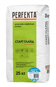 Купить Шпаклевка цементная базовая Перфекта «Старт Глайд МН» Зимняя Серия, 25 кг оптом в Москве от производителя