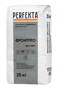 Купить Штукатурка высокопрочная цементная»Фронтпро Эксперт»  Перфекта, 25 кг оптом в Москве от производителя