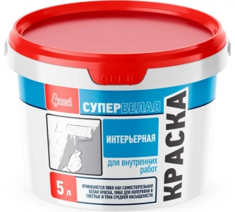 Купить Старатели Краска Интерьерная супербелая, 5л (100 шт/под) оптом в Москве от производителя