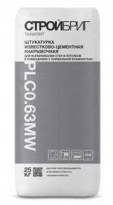 Купить Штукатурка известково-цементная Стройбриг Танилит PLC0.63 MW, 25 кг оптом в Москве от производителя