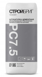 Купить Штукатурка цементная Стройбриг Танилит РС7.5,  25 кг оптом в Москве от производителя