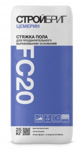 Купить Стяжка пола Стройбриг ЦЕМЕРИН FC20 высокопрочная, 25 кг оптом в Москве от производителя