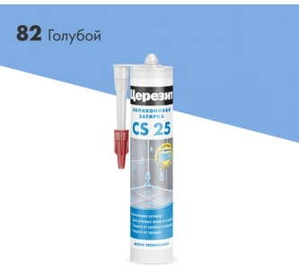 Купить Затирка-герметик силиконовая противогриб. Церезит CS 25 голубой (0,28л) оптом в Москве от производителя