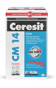Купить Клей для керамической плитки и керамогранита ЦЕРЕЗИТ СМ 14, 25 кг оптом в Москве от производителя