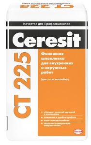 Купить Шпаклевка фасадная финишная серая ЦЕРЕЗИТ СТ225, 25кг оптом в Москве от производителя