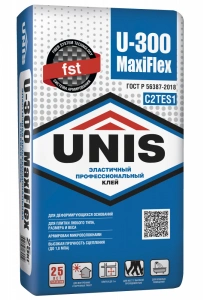 Купить Юнис U-300 MaxiFlex плиточный клей, 25 кг оптом в Москве от производителя