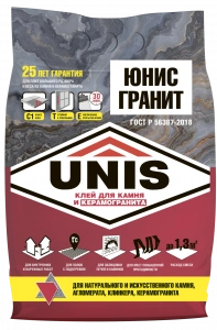 Купить Юнис Гранит Клей плиточный, 5 кг оптом в Москве от производителя