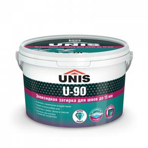 Купить ЮНИС Затирка Эпоксидная U-90 серебристо-серый 005,  2кг оптом в Москве от производителя