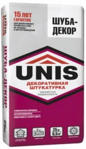 Купить Штукатурка декоративная Юнис Шуба-Декор, 25 кг оптом в Москве от производителя
