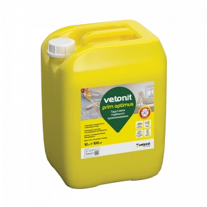 Купить ВЕТОНИТ ПРИМ ОПТИМУС Грунтовка глубокого проникновения для стен, потолков и полов 10л (E), белая (60шт/под) оптом в Москве от производителя